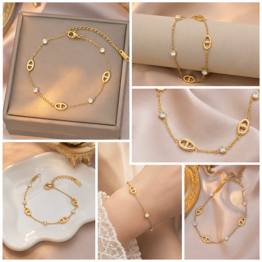 Bracelet Raffiné en Acier Inoxydable