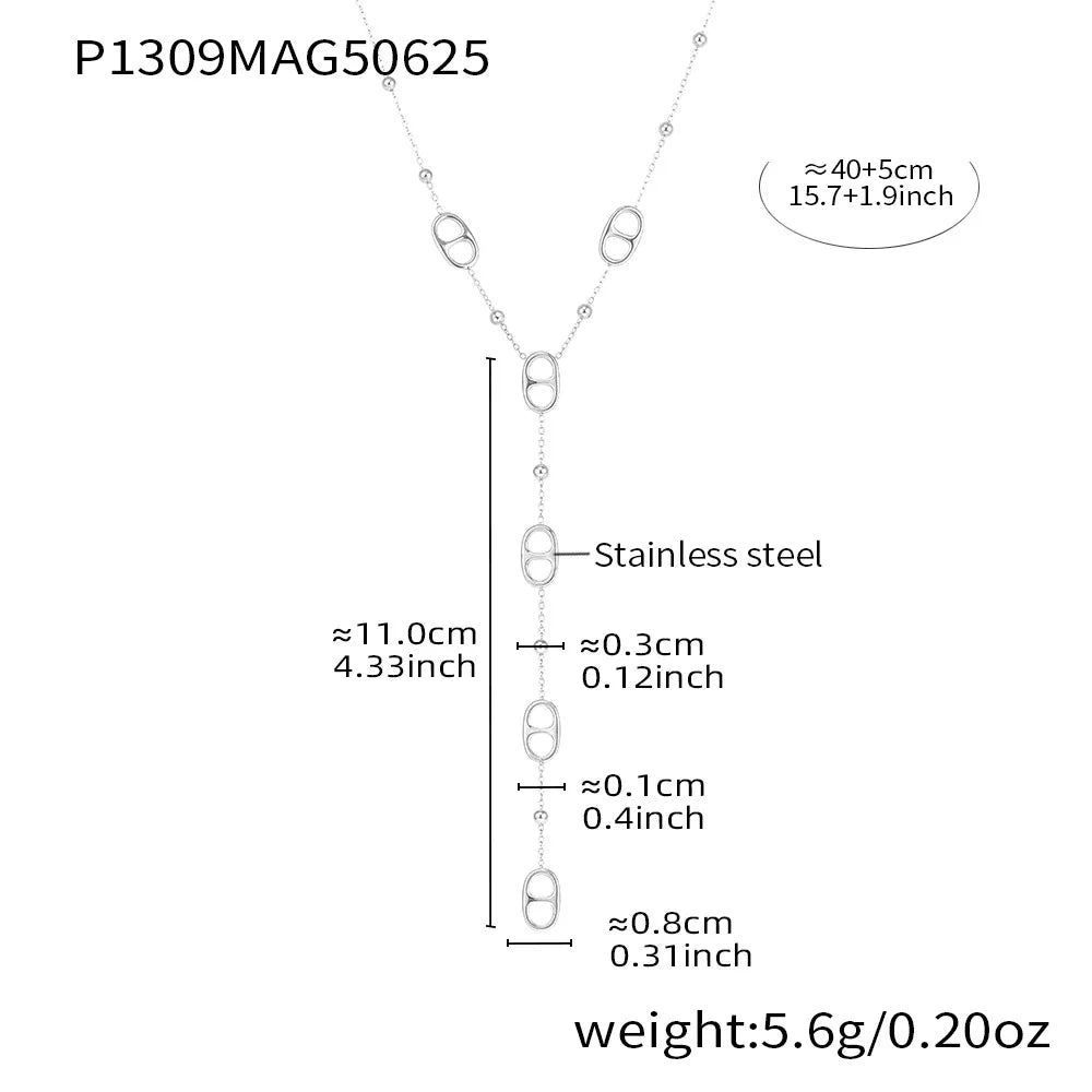 Collier Y Plaqué Or 18K