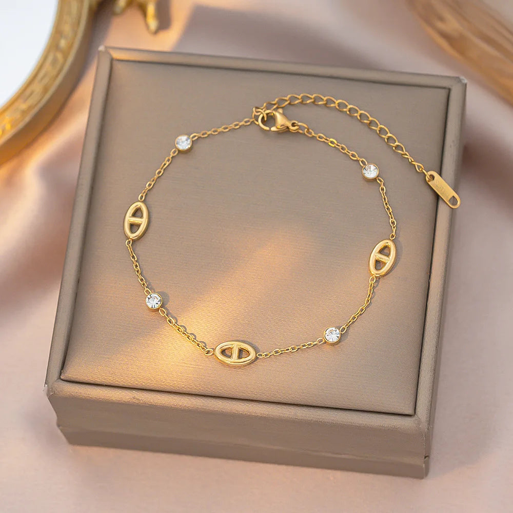 Bracelet Raffiné en Acier Inoxydable