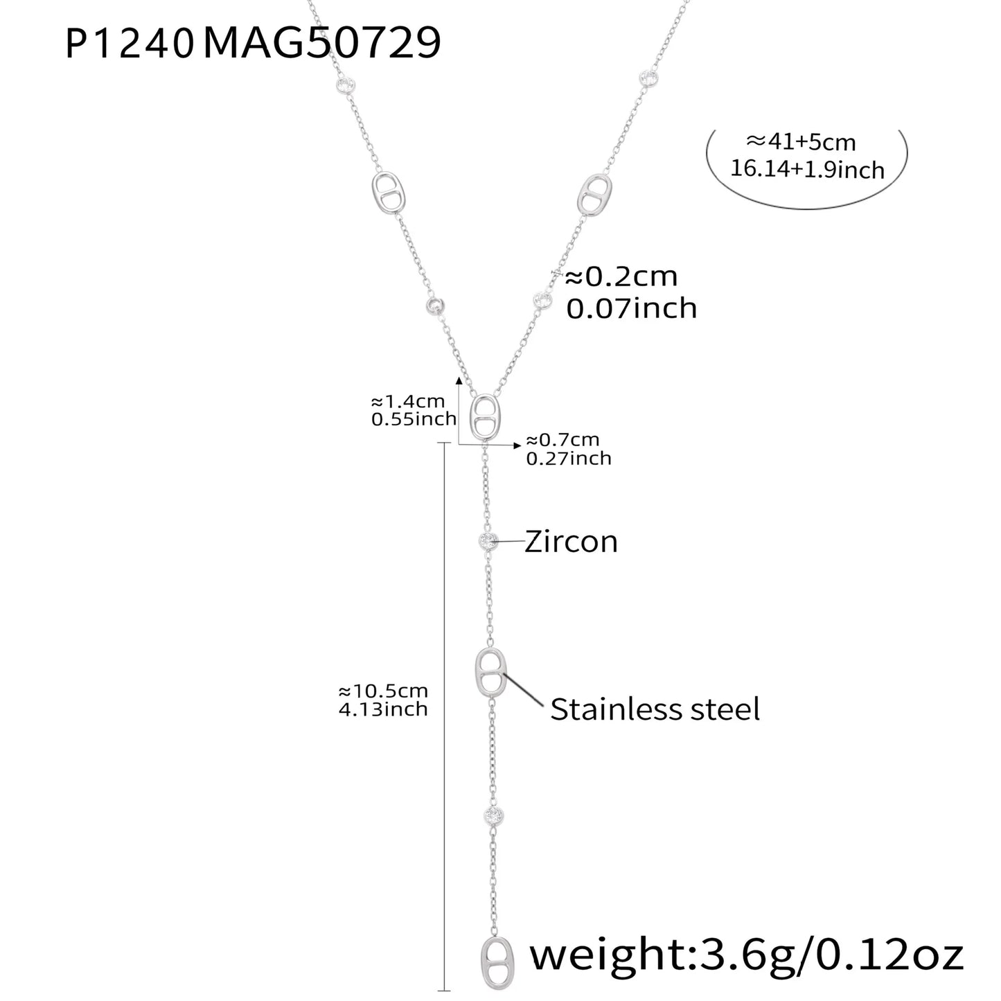 Collier Y Plaqué Or 18K